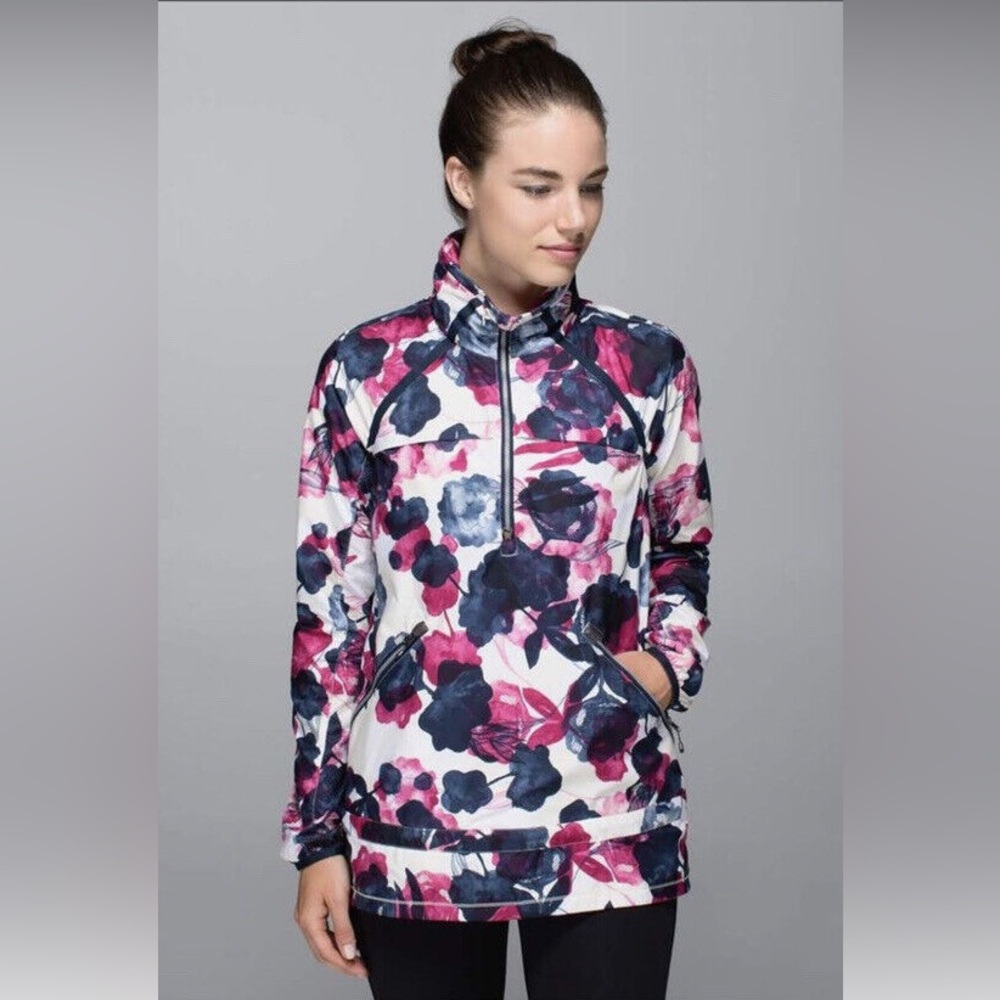Cute Floral Lululemon Rain Jacket (Sz 4)
